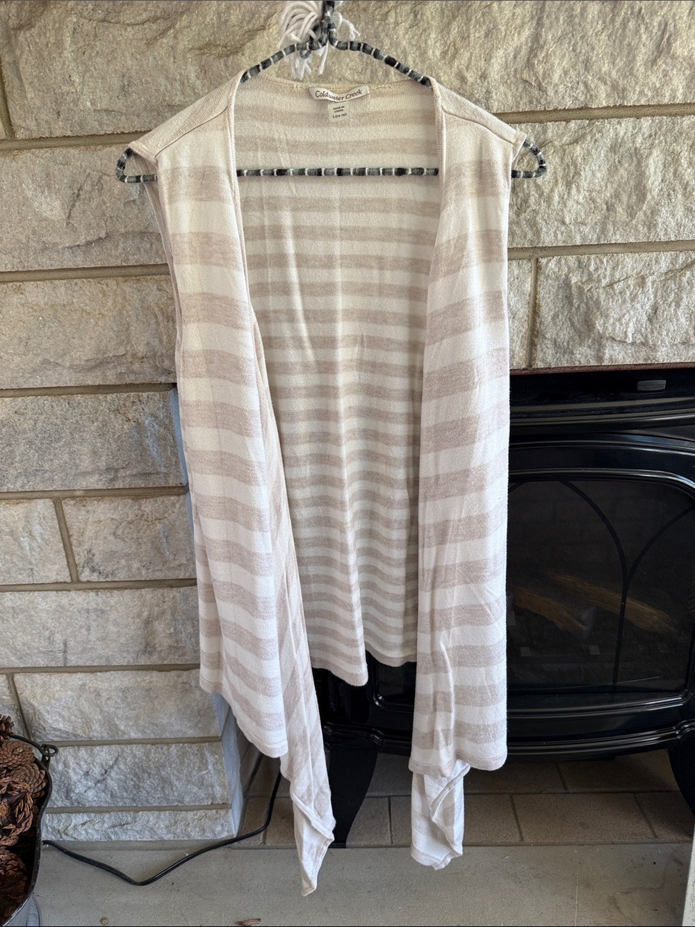 Coldwater Creek sweater vest neutral high low size large